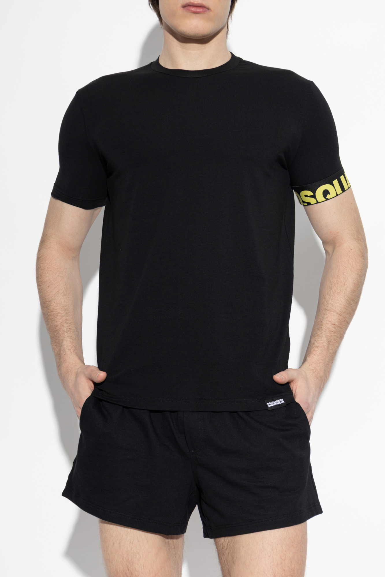 Black Underwear T-shirt with a round neckline Dsquared2 - Vitkac GB